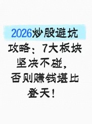 炒股别踩这8大雷区！2026年A股散户必避的亏钱坑