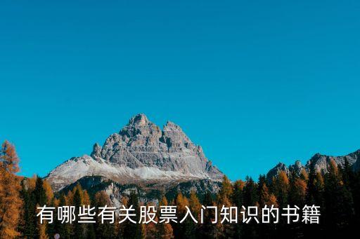 有哪些有关股票入门知识的书籍