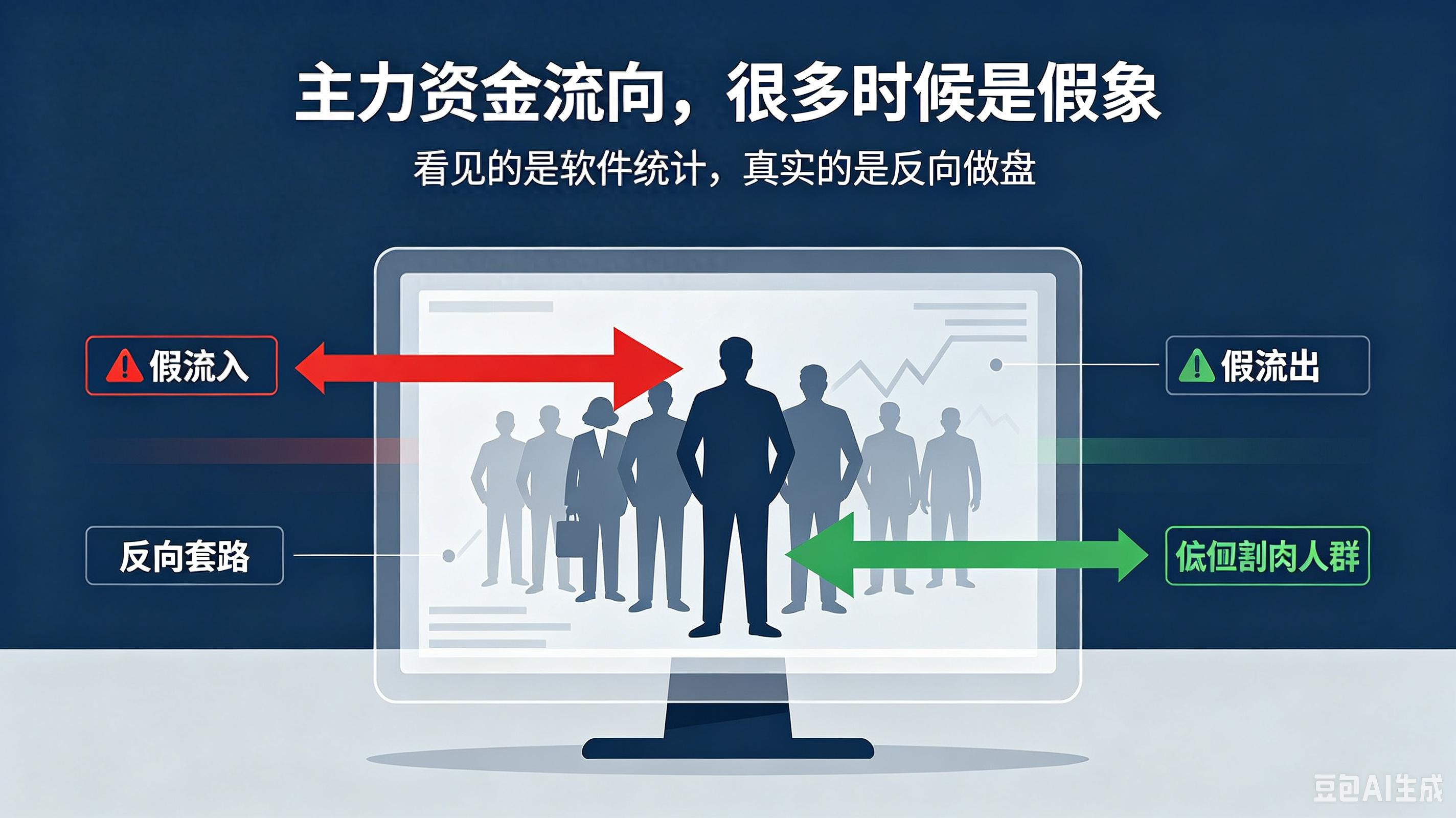 新股民操盘实战:炒股软件一点就透_主力资金反向套路识别_A股主力资金流向反向做盘