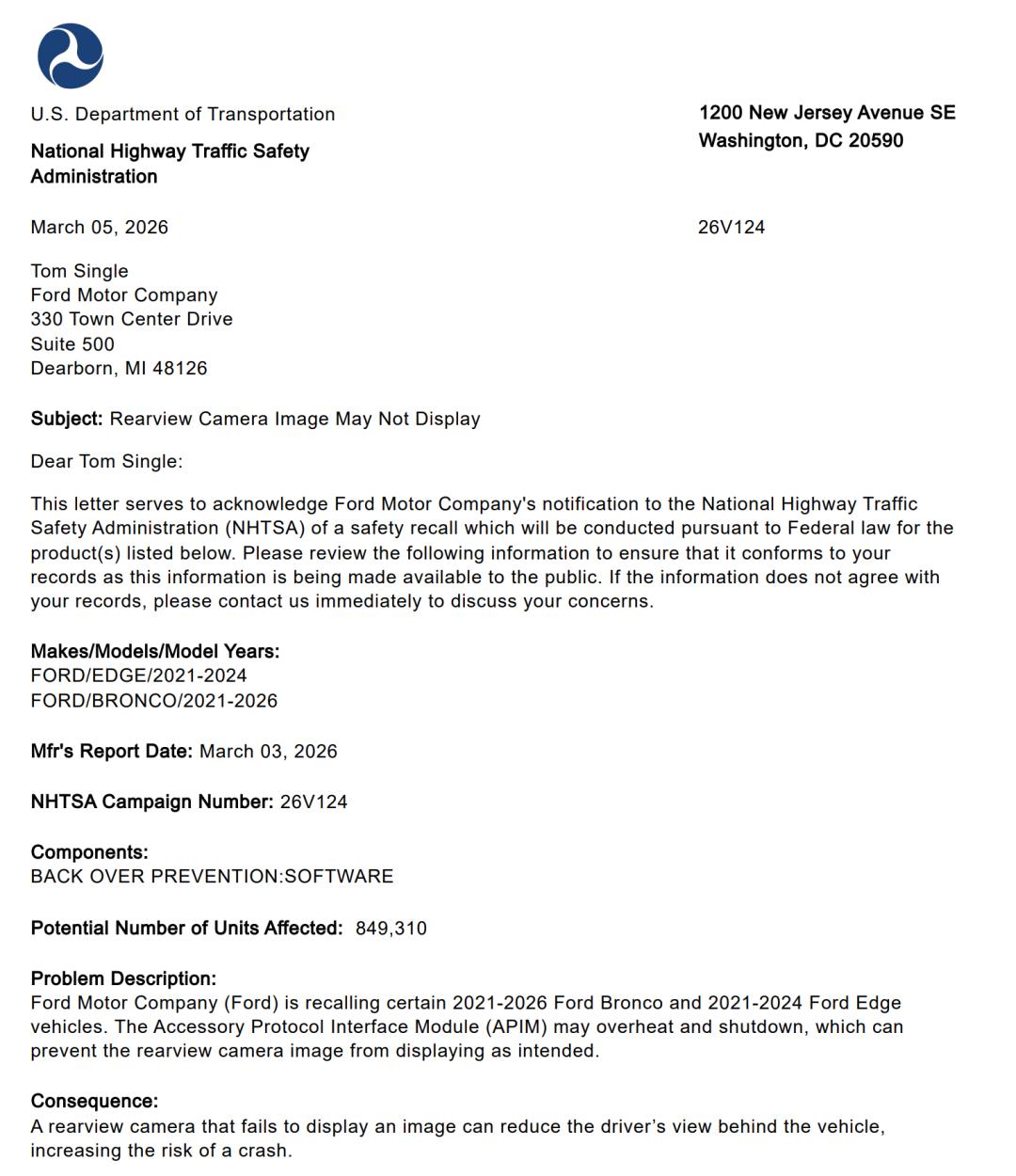 福特汽车多次召回_福特金融贷款通过时间_福特汽车软件问题召回